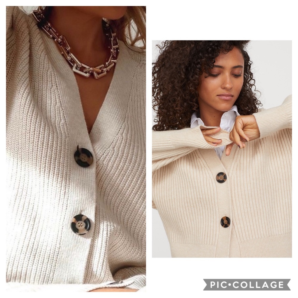 NWT H&M *Blogger Fave* Rib-Knit Cardigan - Picture 4 of 4